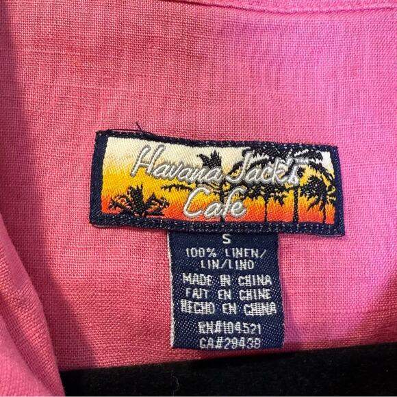 Havana Jack’s Cafe Pink Linen Set Size Small - Picture 2 of 5